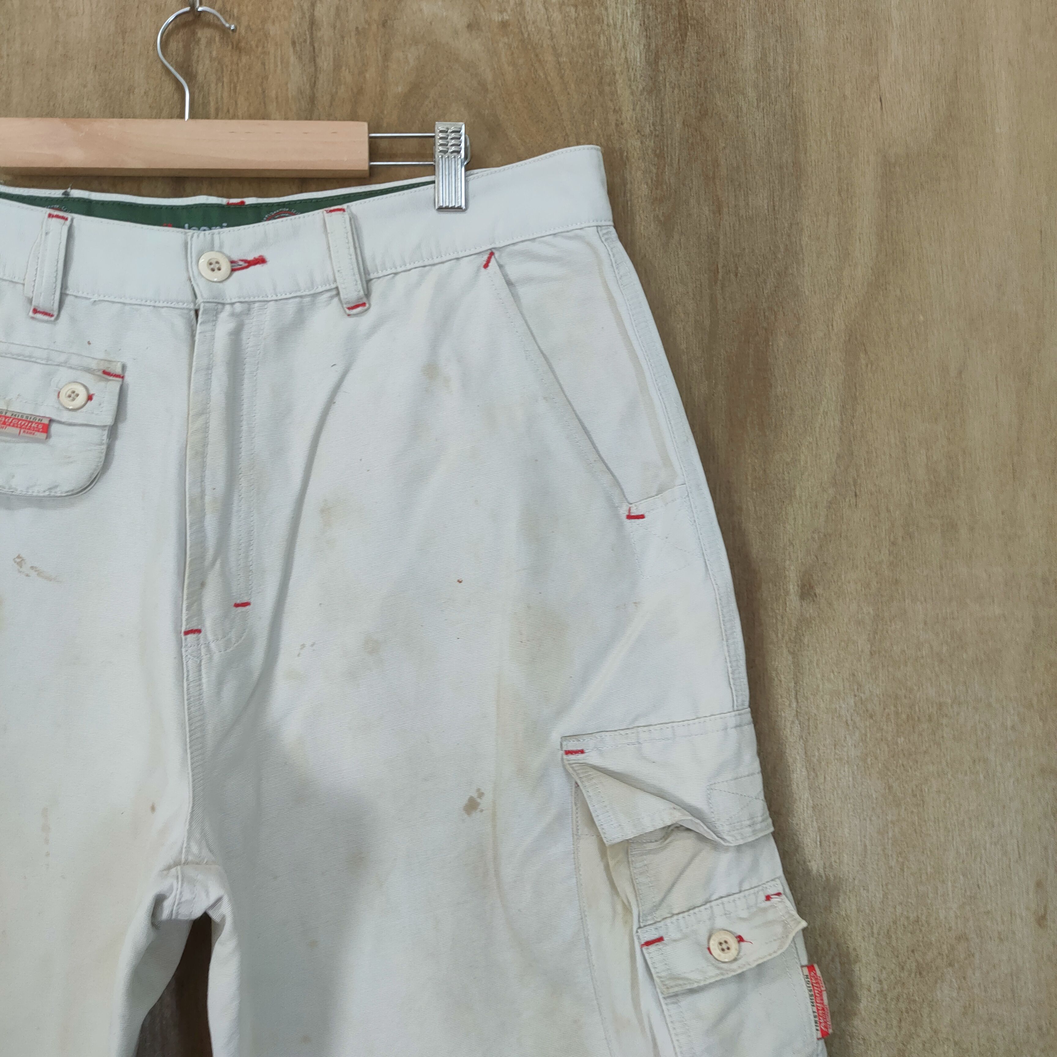 Akademiks #1 AKADEMIKS FADED WHITE YELLOW CARGO PANTS Size US 36 / EU 52 - 5 Thumbnail