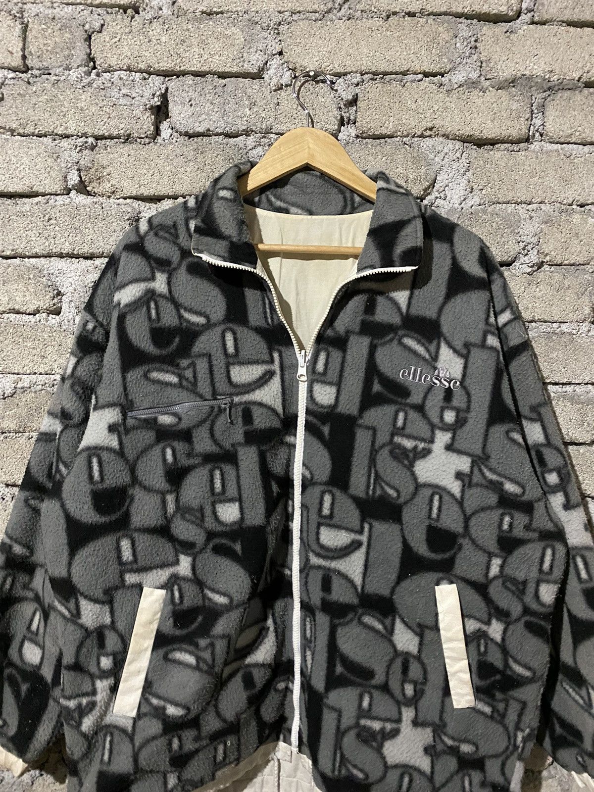 Ellesse × Vintage 🔥SALE🔥VINTAGE 90s ELLESSE FULLPRINTS FLEECE JACKET Size US XL / EU 56 / 4 - 5 Thumbnail