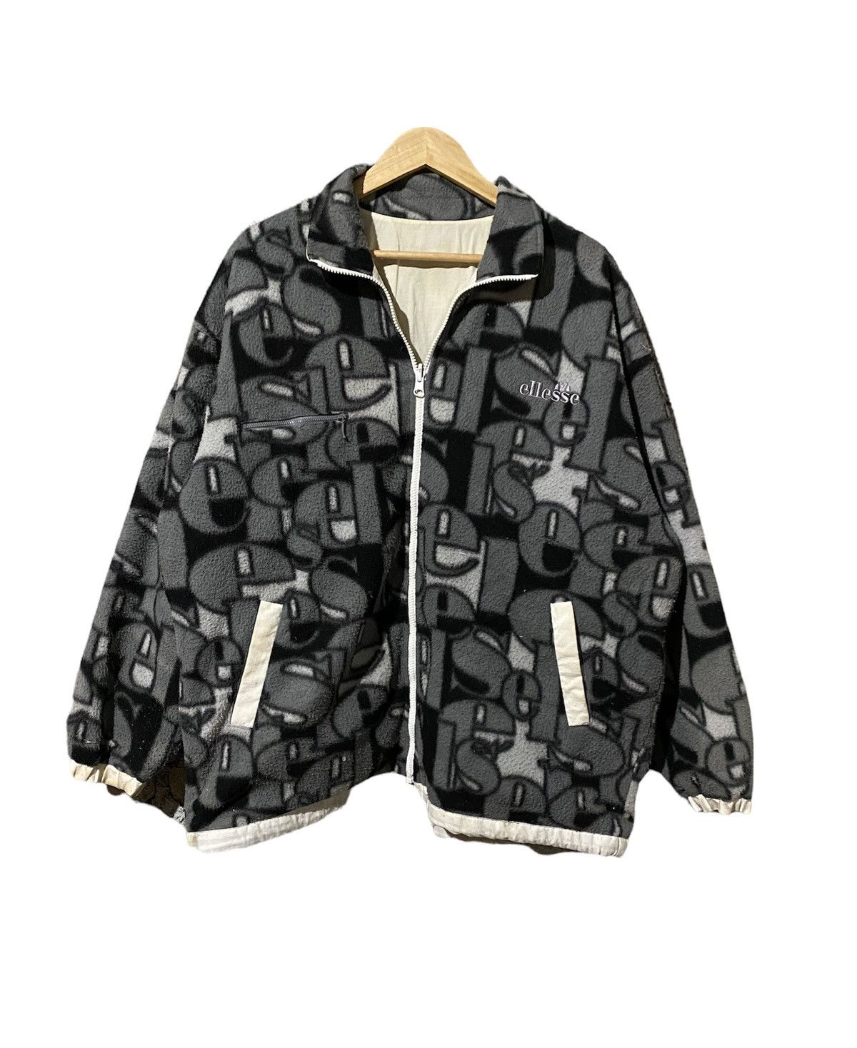 Ellesse × Vintage 🔥SALE🔥VINTAGE 90s ELLESSE FULLPRINTS FLEECE JACKET Size US XL / EU 56 / 4 - 1 Thumbnail