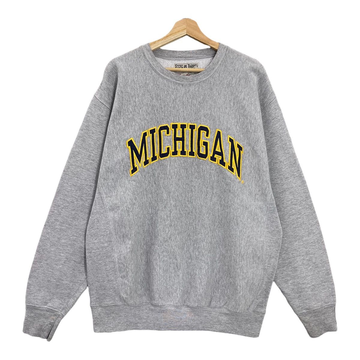 Vintage Vintage University of Michigan Big Logo Sweatshirt Size XL Size US XL / EU 56 / 4 - 1 Thumbnail