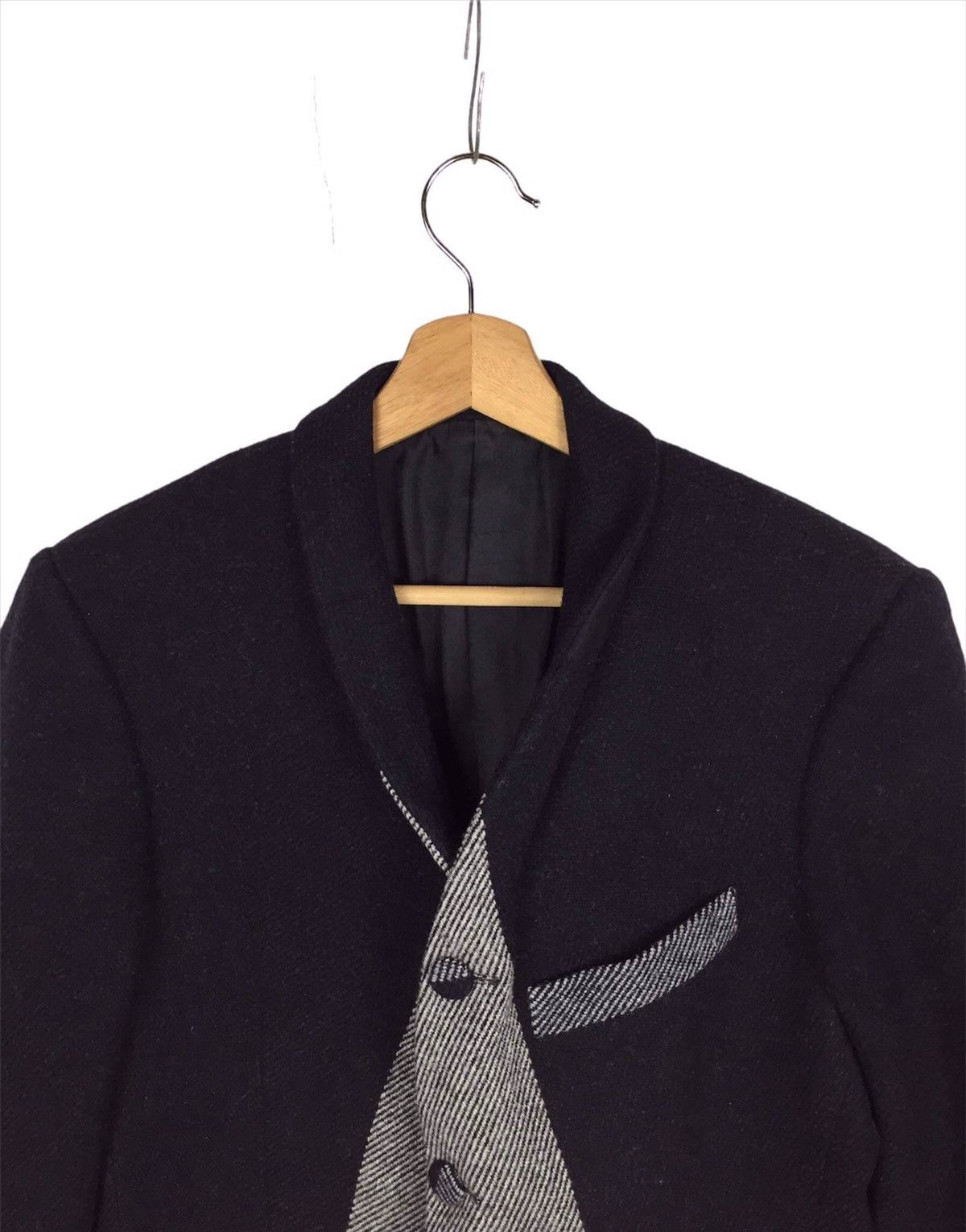 24/7 Suits Livio Graziottin 24/7 Suits Patchwork Wool Coat Size US M / EU 48-50 / 2 - 2 Thumbnail