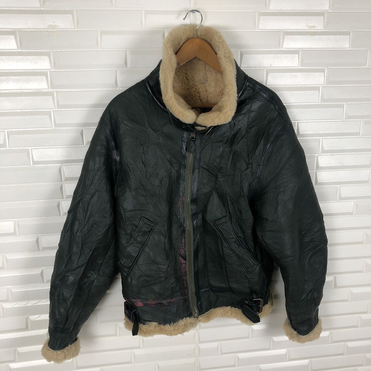 Octopus ✈️🔥TYPE B3 OCTOPUS ARMY 1986 LEATHER JACKET🔥✈️ Size US M / EU 48-50 / 2 - 5 Thumbnail