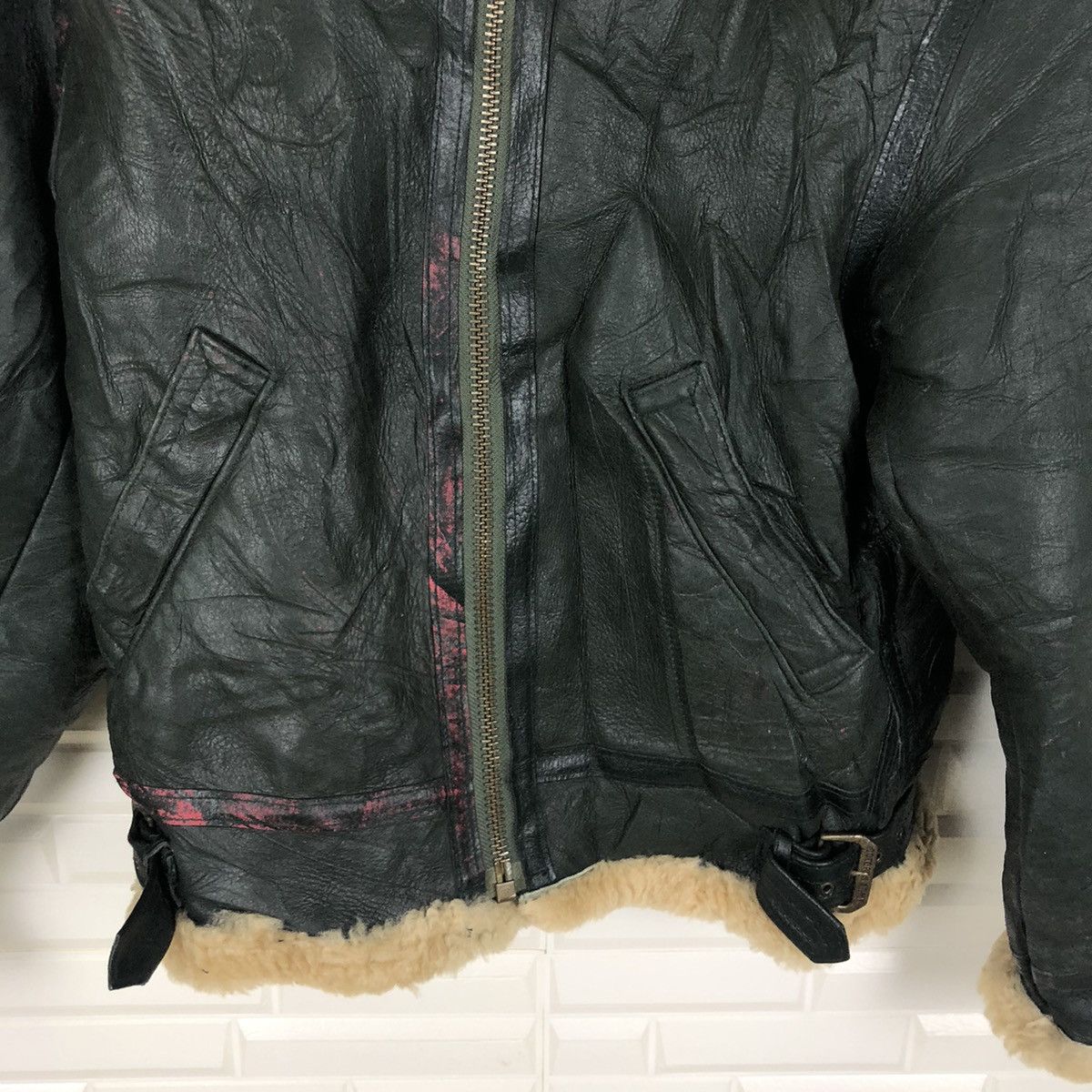 Octopus ✈️🔥TYPE B3 OCTOPUS ARMY 1986 LEATHER JACKET🔥✈️ Size US M / EU 48-50 / 2 - 3 Thumbnail