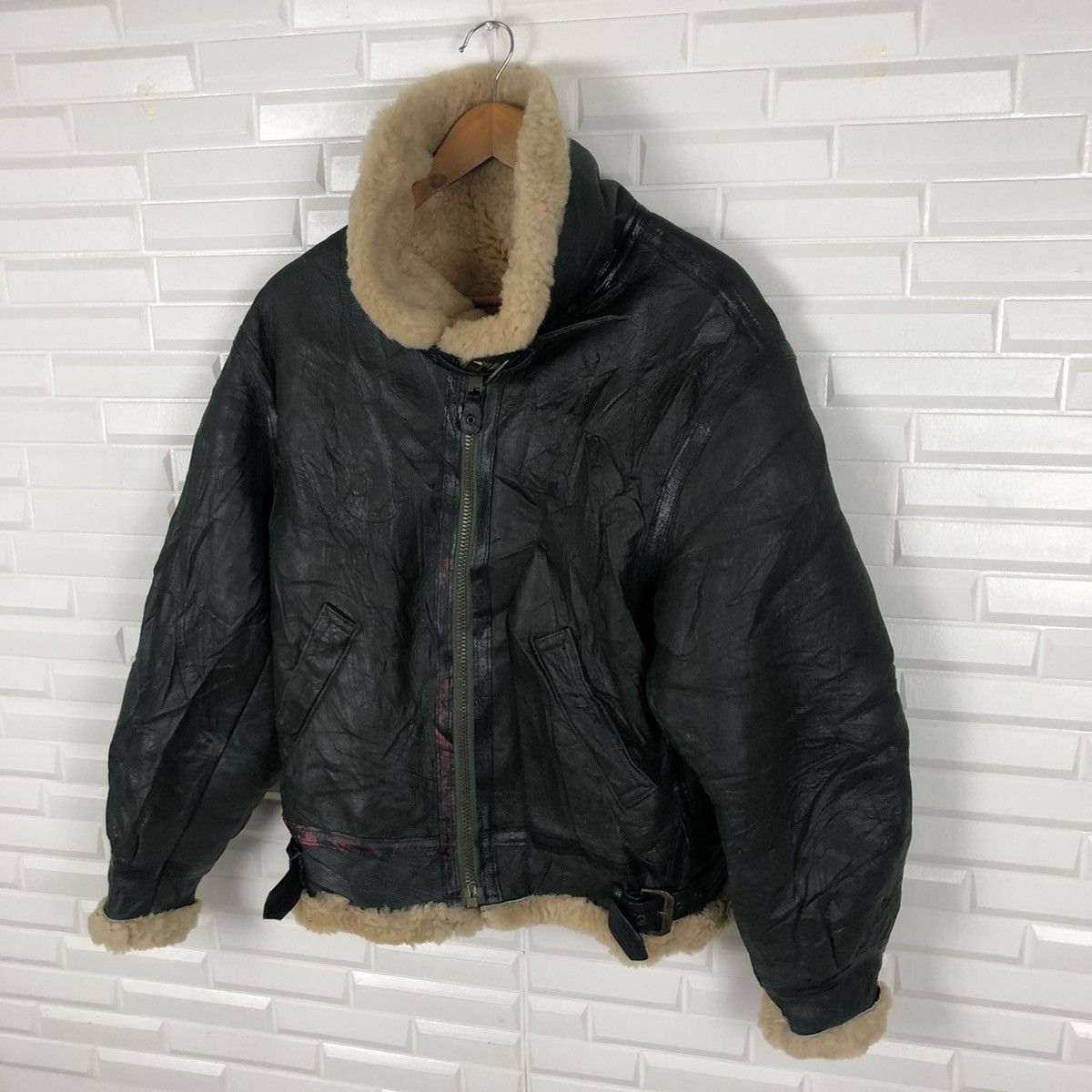 Octopus ✈️🔥TYPE B3 OCTOPUS ARMY 1986 LEATHER JACKET🔥✈️ Size US M / EU 48-50 / 2 - 4 Thumbnail