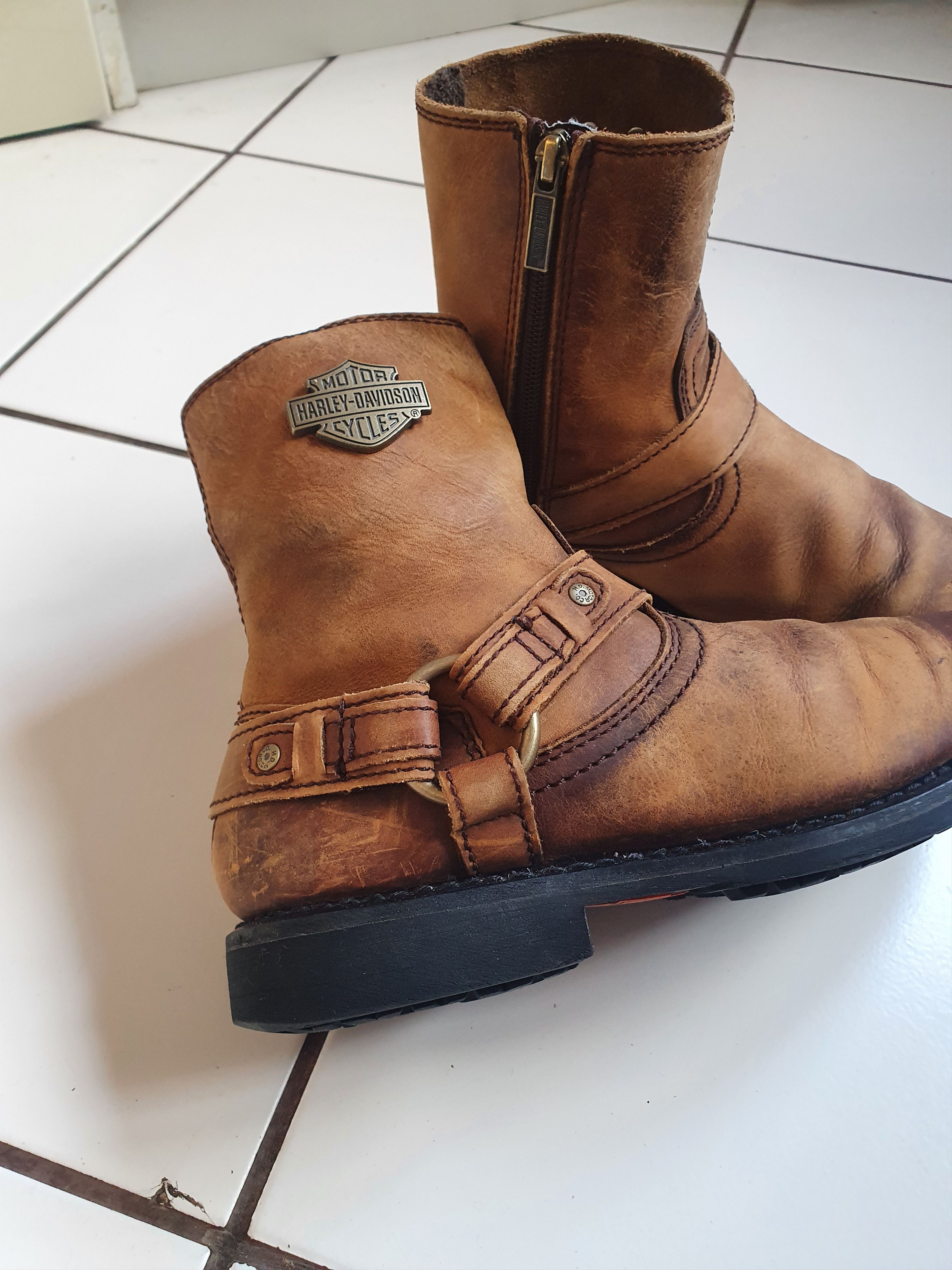 Harley Davidson Harley Davidson Scout Zip Harness Biker Boots sz Eu41/UK7 Size US 6 / EU 39 - 2 Thumbnail