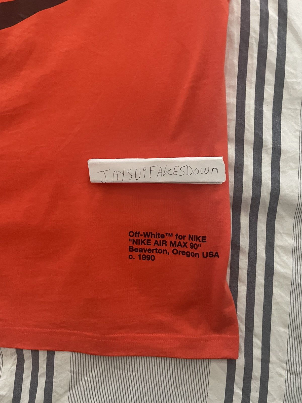 Nike × Off-White Nike X Off-white Virgil Nrg A6 Tee Tuxedo Print T-shirt Size US L / EU 52-54 / 3 - 3 Thumbnail
