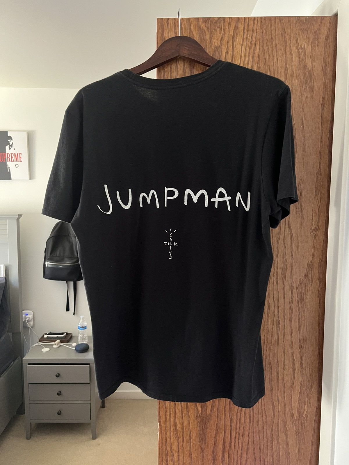 Jordan Brand Travis Scott Travis Scott x Jordan Jumpman Tee Black Grailed