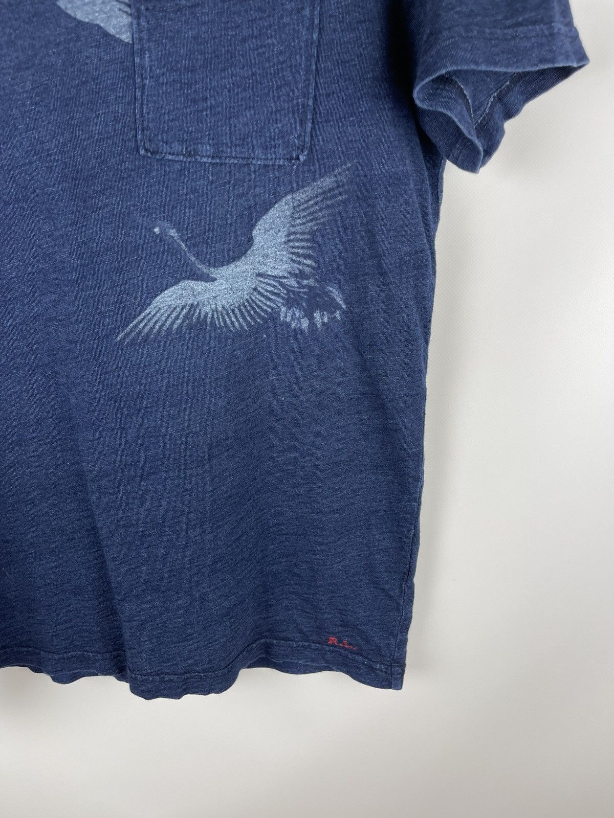 Polo Ralph Lauren Polo Ralph Lauren crane print big logo tee shirt blue navy Size US M / EU 48-50 / 2 - 4 Thumbnail