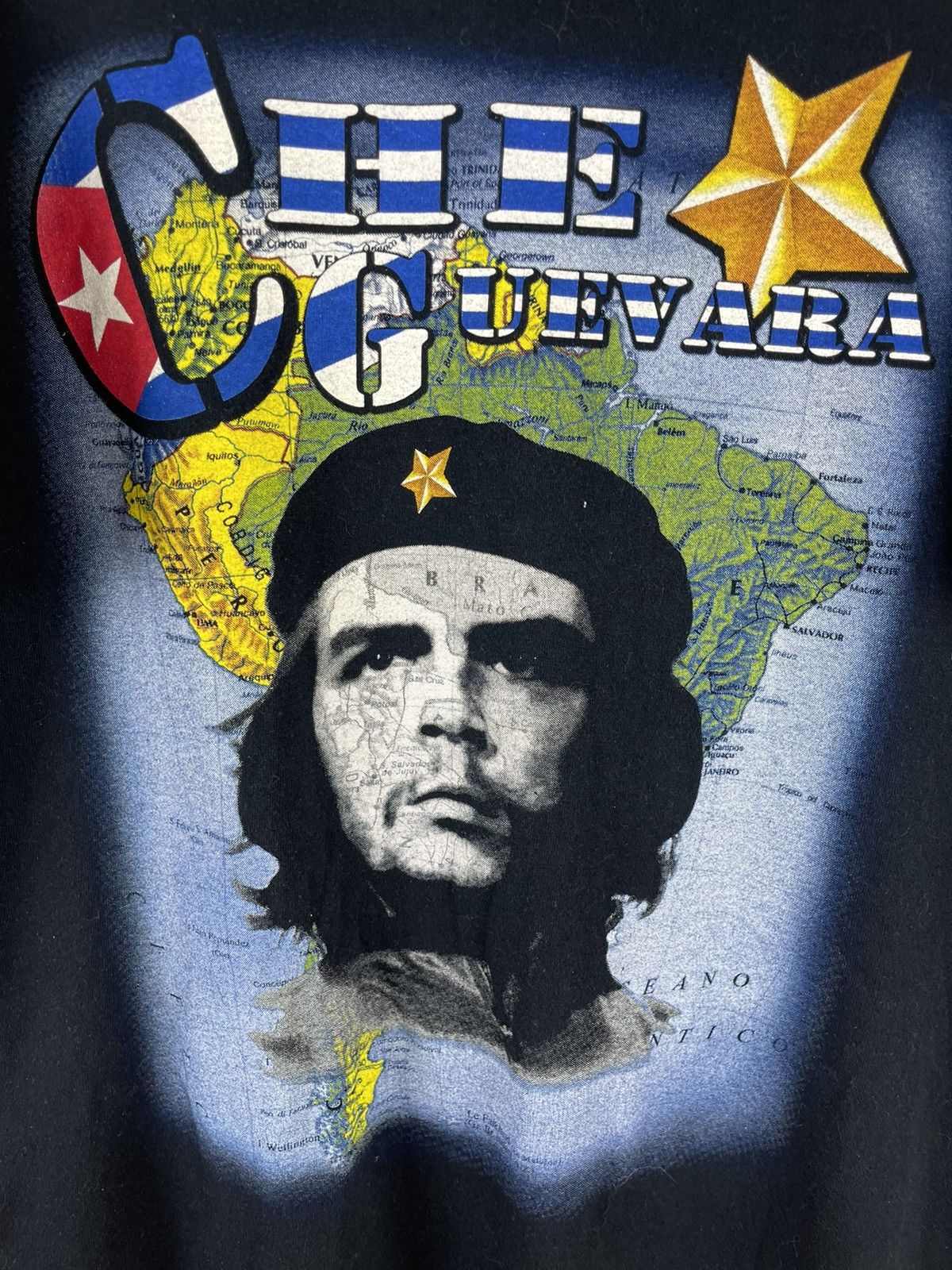 Fruit Of The Loom FOTL Che Guevara vintage big logo double side print tee Size US XL / EU 56 / 4 - 5 Thumbnail