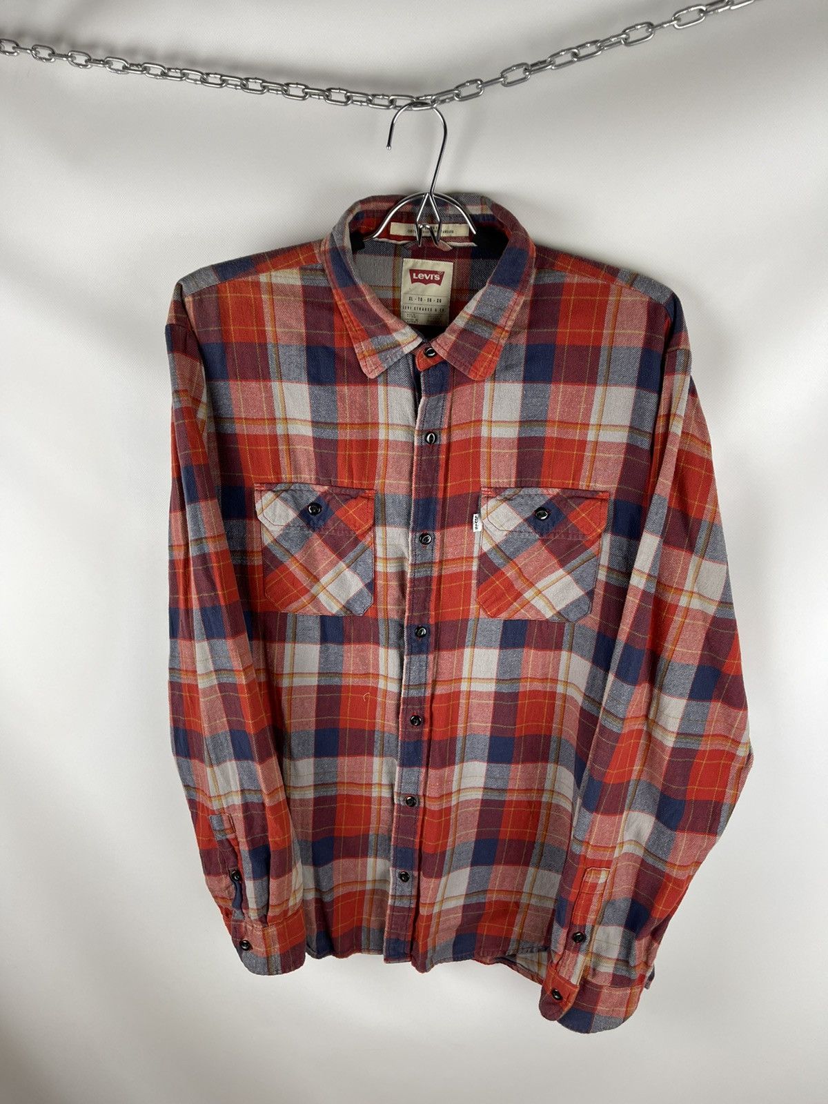 Flannel × Levi's Levi’s vintage checkered flannel shirt travis Scott style Size US XL / EU 56 / 4 - 6 Thumbnail