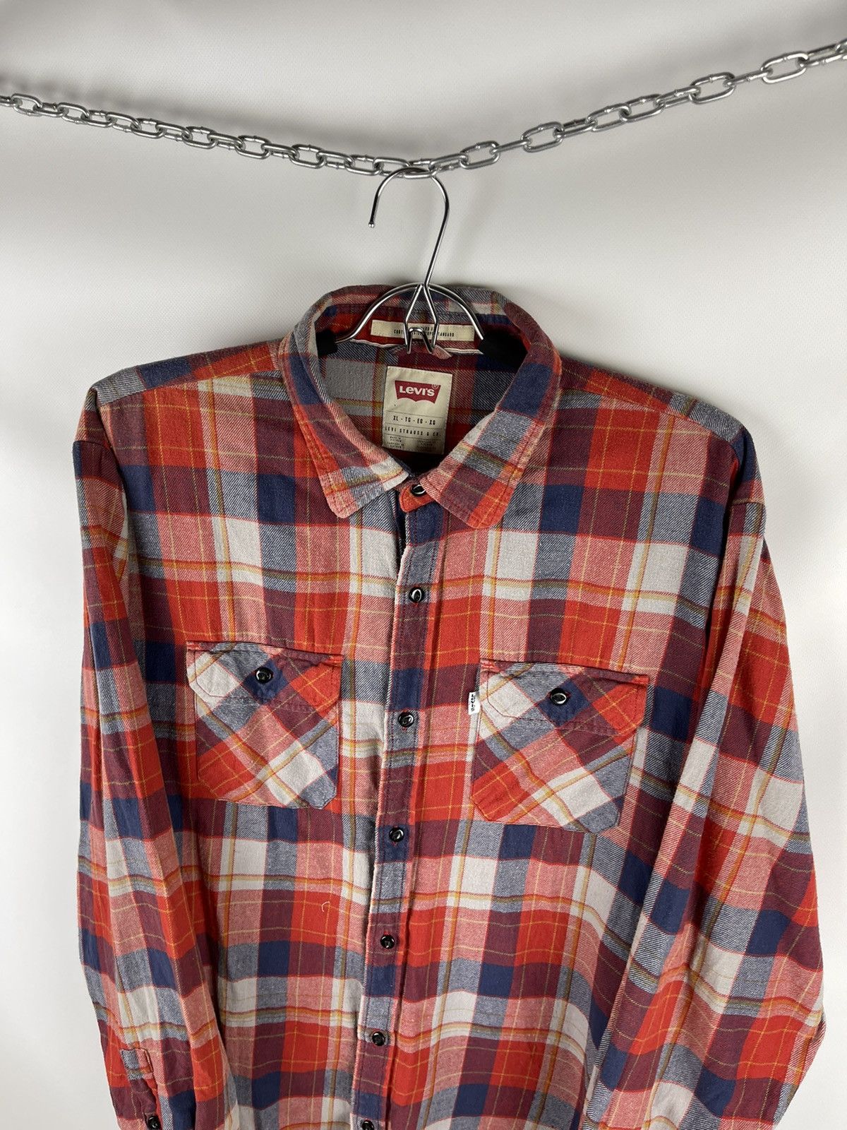 Flannel × Levi's Levi’s vintage checkered flannel shirt travis Scott style Size US XL / EU 56 / 4 - 8 Thumbnail