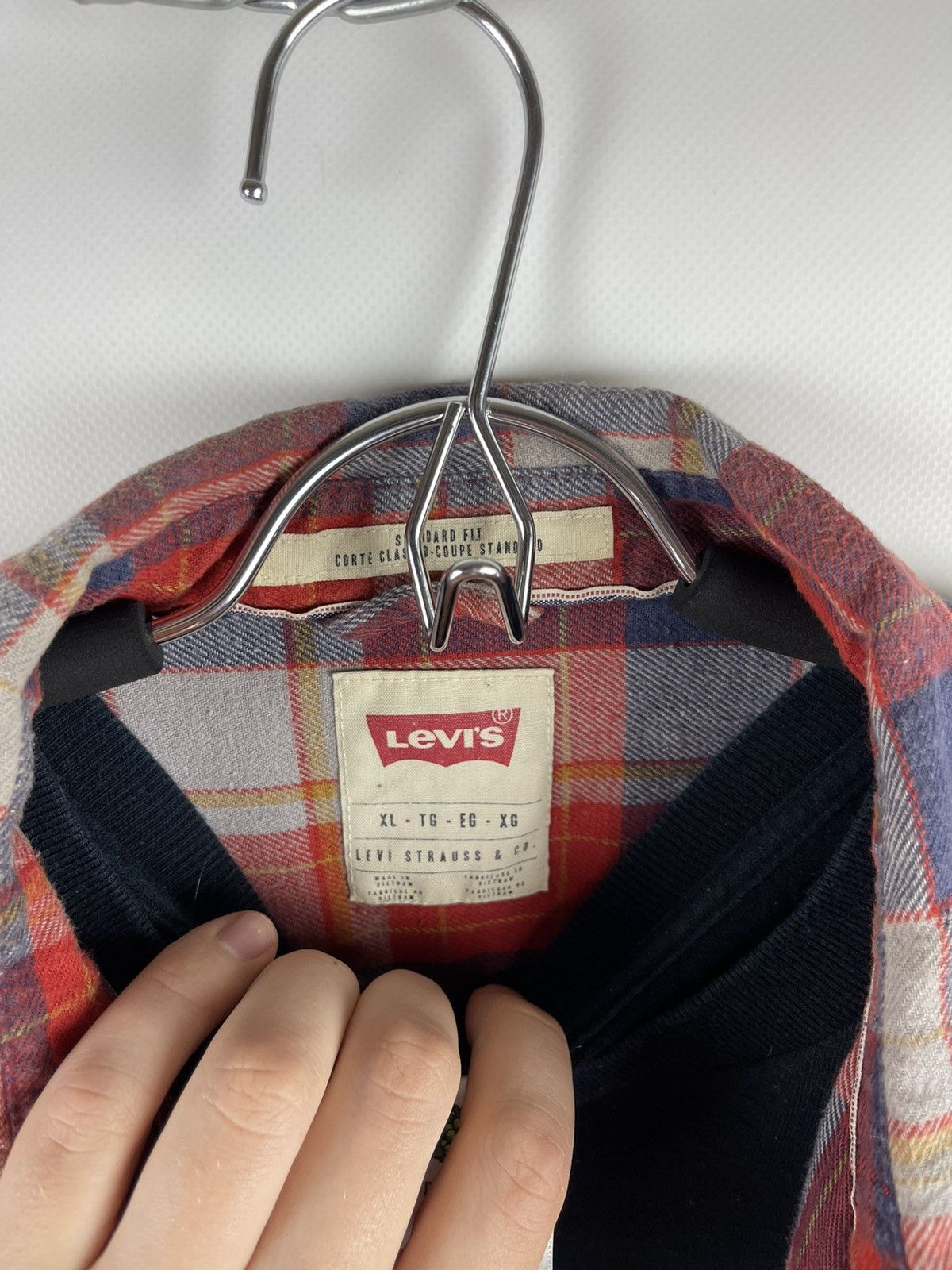 Flannel × Levi's Levi’s vintage checkered flannel shirt travis Scott style Size US XL / EU 56 / 4 - 5 Thumbnail