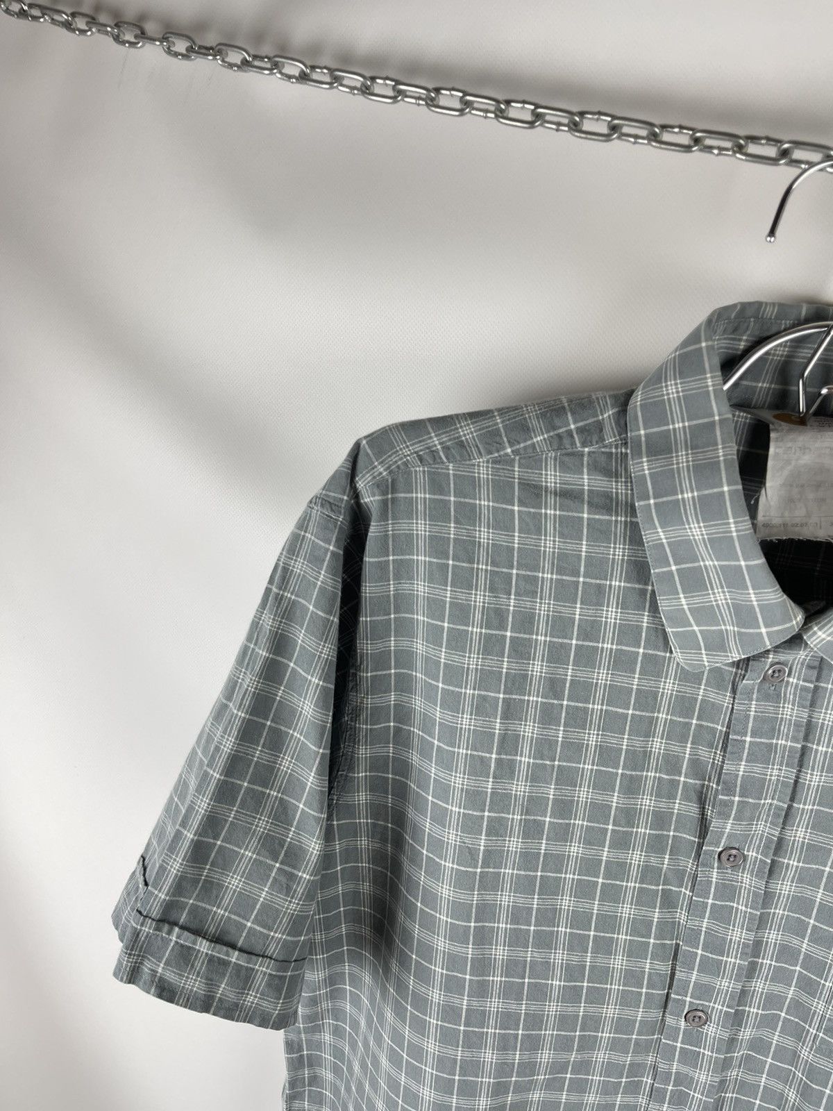 Carhartt Carhartt vintage 90s checkered grey short sleeve shirt Size US XL / EU 56 / 4 - 3 Thumbnail