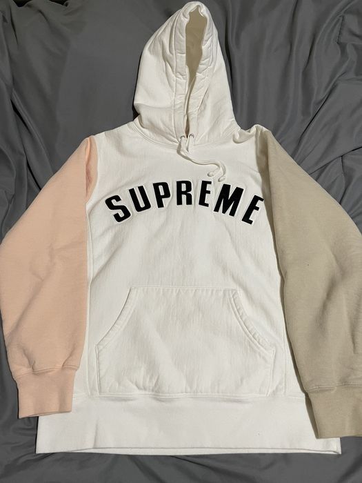 Supreme Color Blocked Arc Logo Hoodie Size M