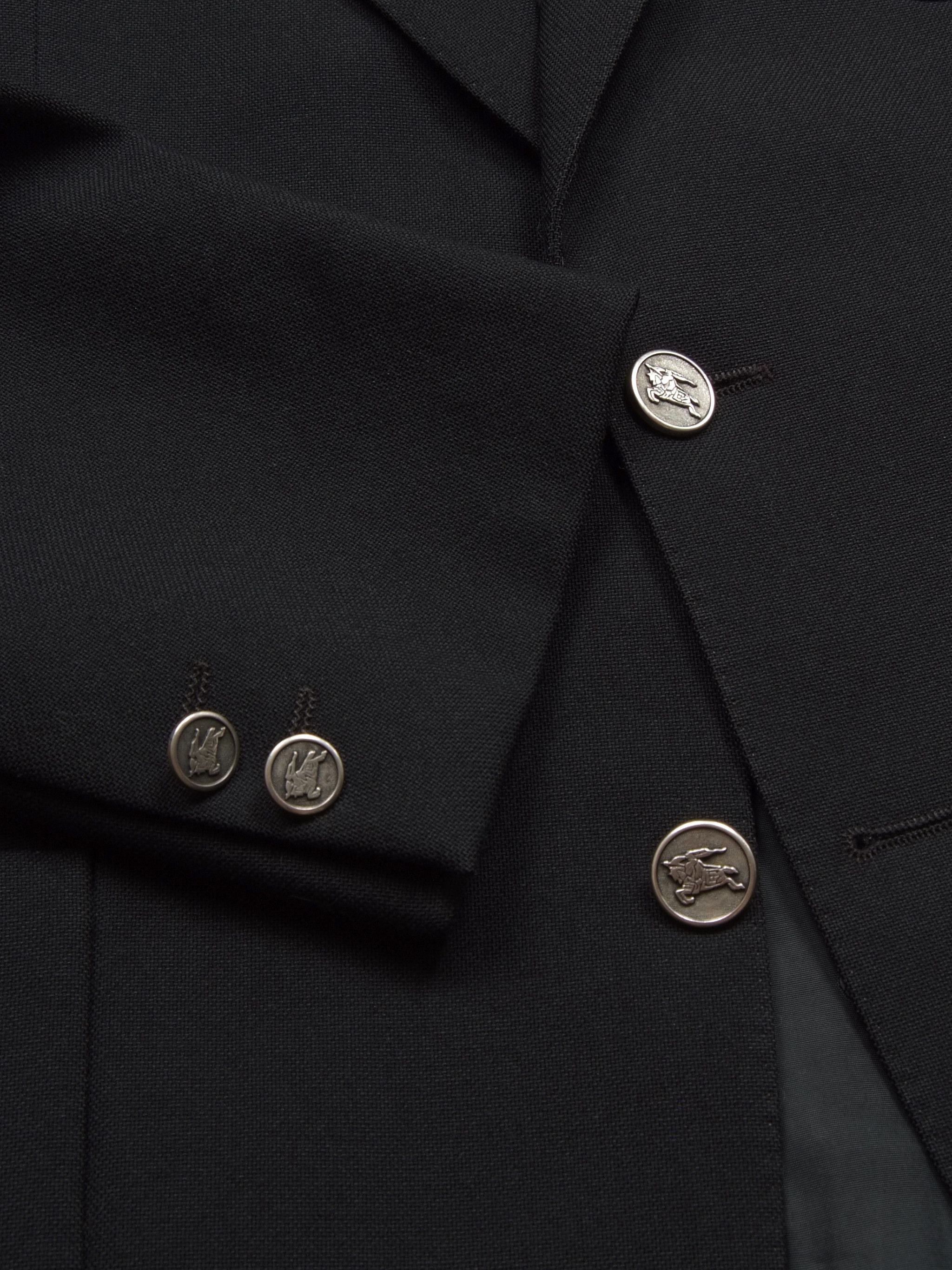 Burberry × Vintage Vintage Burberrys Heavyweight Wool Blazer Jacket 42R Size 42R - 3 Thumbnail