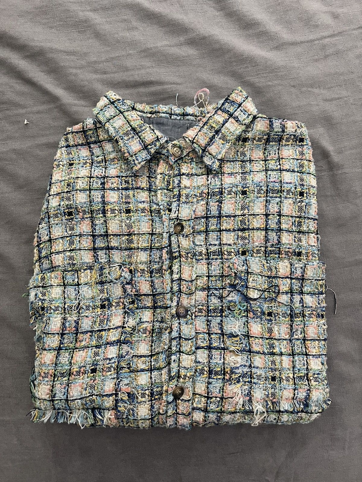 Vintage Vintage Raw Edge Flannel Size US XL / EU 56 / 4 - 1 Thumbnail