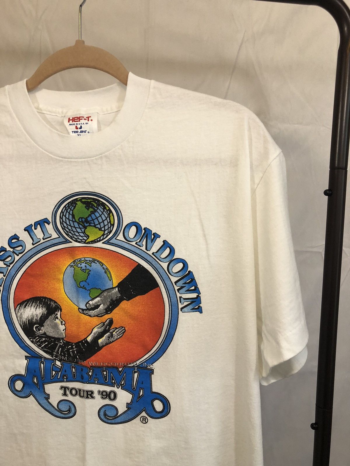 Band Tees × Vintage Alabama 1990 Tour 90s Band Tee Size US XL / EU 56 / 4 - 4 Thumbnail