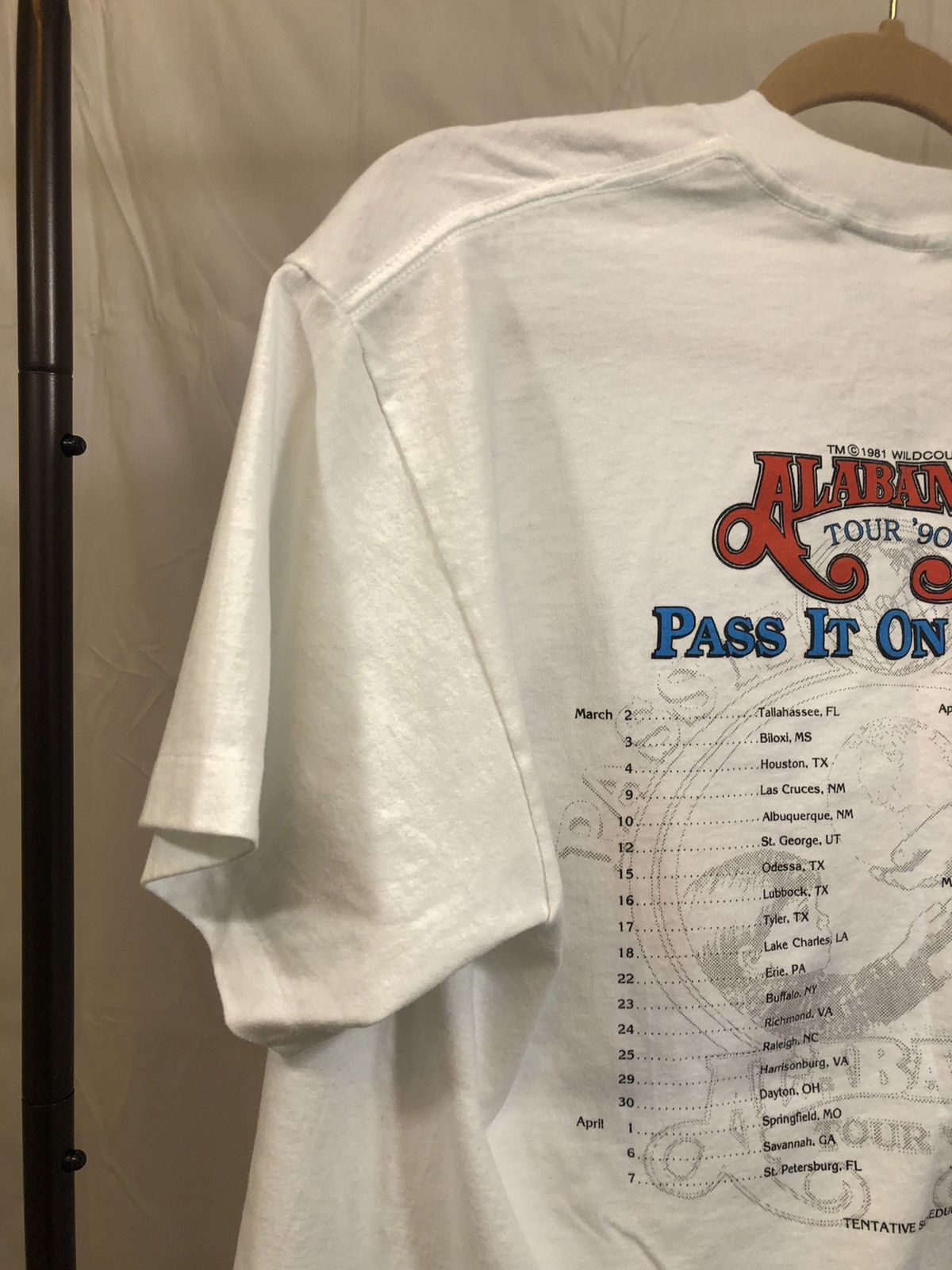 Band Tees × Vintage Alabama 1990 Tour 90s Band Tee Size US XL / EU 56 / 4 - 15 Thumbnail