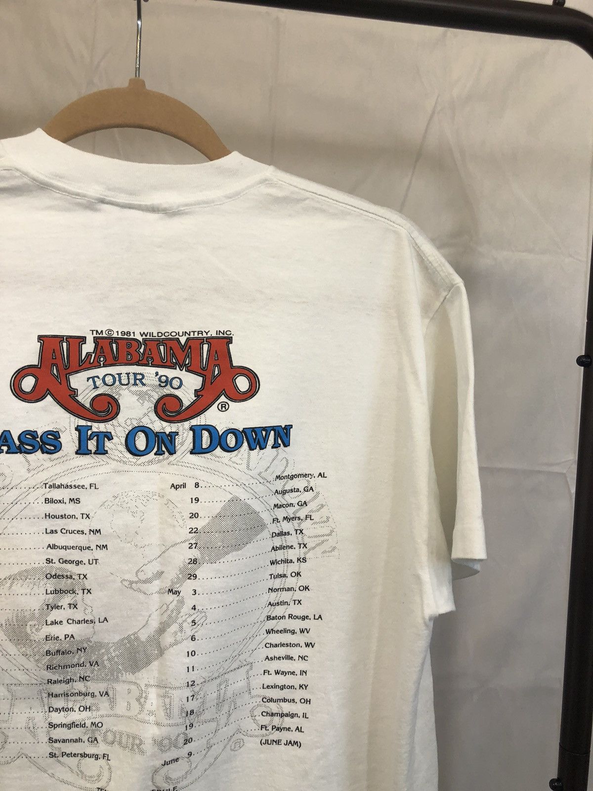 Band Tees × Vintage Alabama 1990 Tour 90s Band Tee Size US XL / EU 56 / 4 - 12 Thumbnail