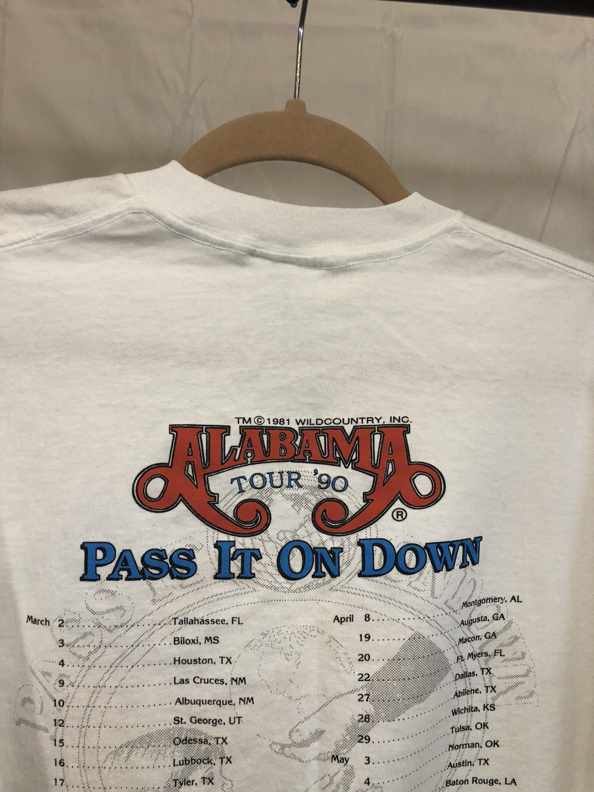 Band Tees × Vintage Alabama 1990 Tour 90s Band Tee Size US XL / EU 56 / 4 - 13 Thumbnail