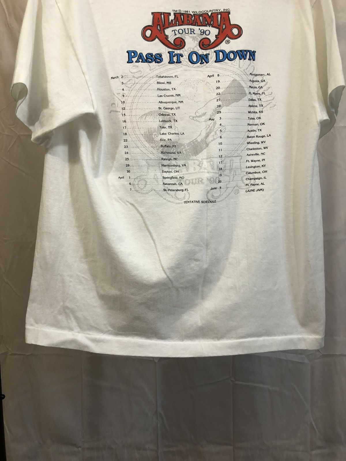 Band Tees × Vintage Alabama 1990 Tour 90s Band Tee Size US XL / EU 56 / 4 - 16 Thumbnail