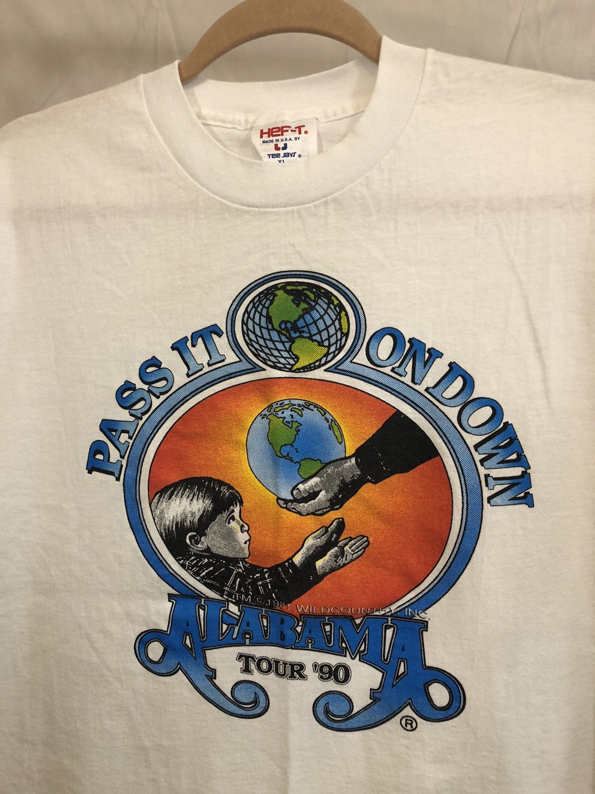 Band Tees × Vintage Alabama 1990 Tour 90s Band Tee Size US XL / EU 56 / 4 - 2 Thumbnail