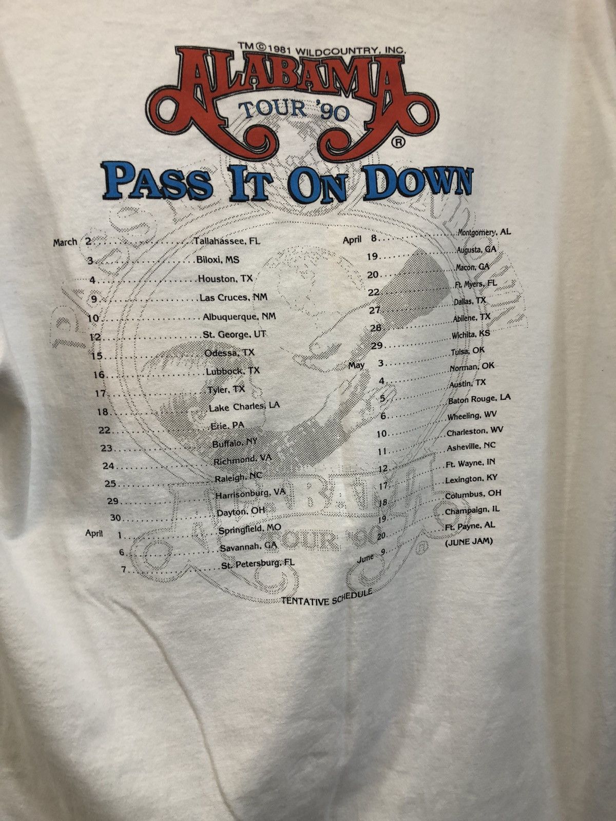 Band Tees × Vintage Alabama 1990 Tour 90s Band Tee Size US XL / EU 56 / 4 - 14 Thumbnail