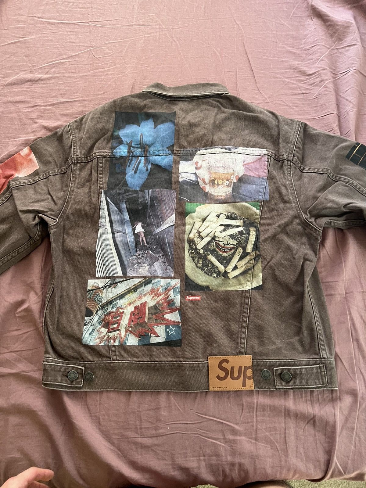 Supreme x Daido Moriyama - Photo Print Denim Trucker Jacket (Brown