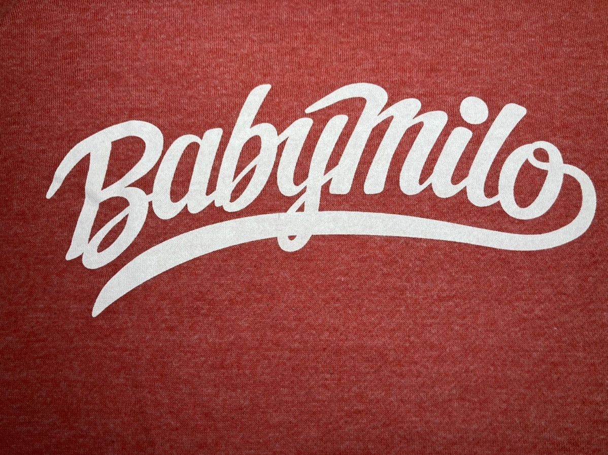 Bape Baby Milo Script Logo Crewneck Size US L / EU 52-54 / 3 - 3 Thumbnail