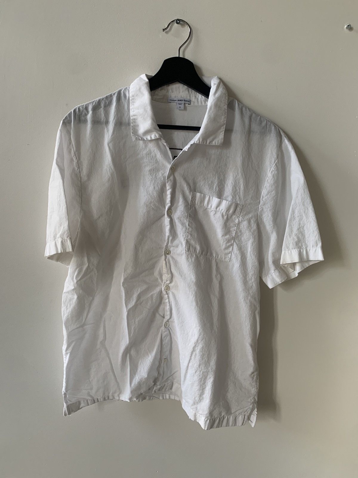 James Perse Camp Collar “Hotel CA” Short Sleeve Shirt Size US L / EU 52-54 / 3 - 1 Thumbnail