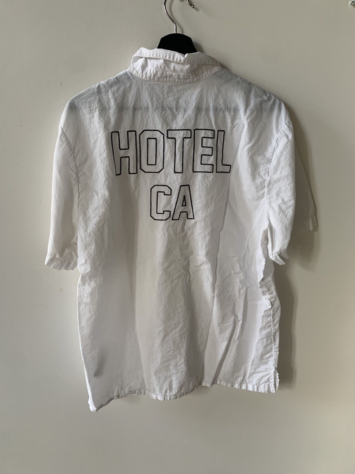 James Perse Camp Collar “Hotel CA” Short Sleeve Shirt Size US L / EU 52-54 / 3 - 2 Thumbnail