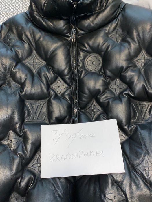 Louis Vuitton MONOGRAM Louis Vuitton MONOGRAM BOYHOOD PUFFER LEATHER GILET
