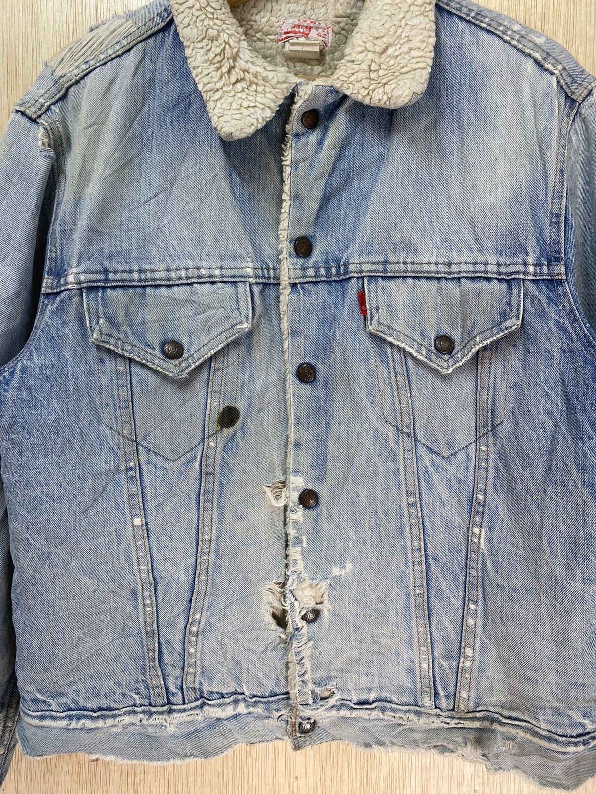 Levi's × Vintage Vintage 80s Levis Trucker Jacket Size US M / EU 48-50 / 2 - 3 Thumbnail
