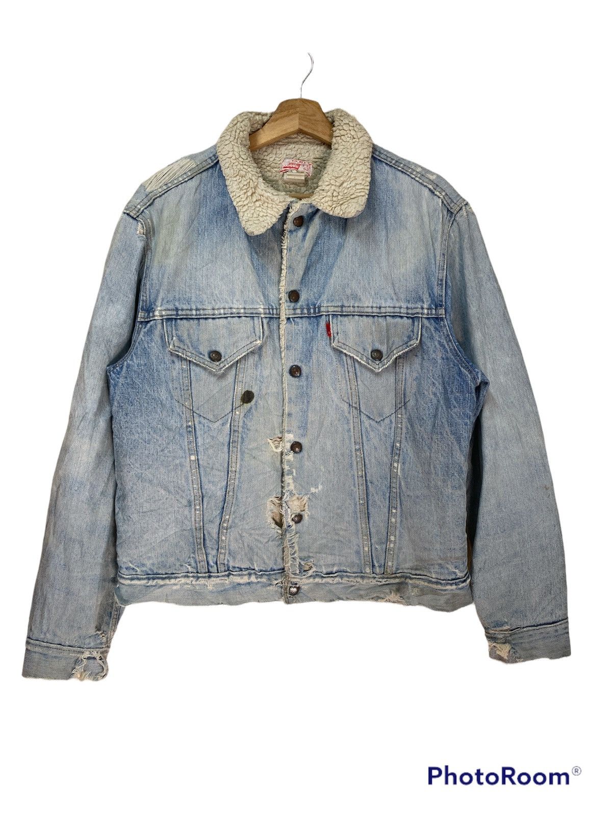 Levi's × Vintage Vintage 80s Levis Trucker Jacket Size US M / EU 48-50 / 2 - 2 Thumbnail