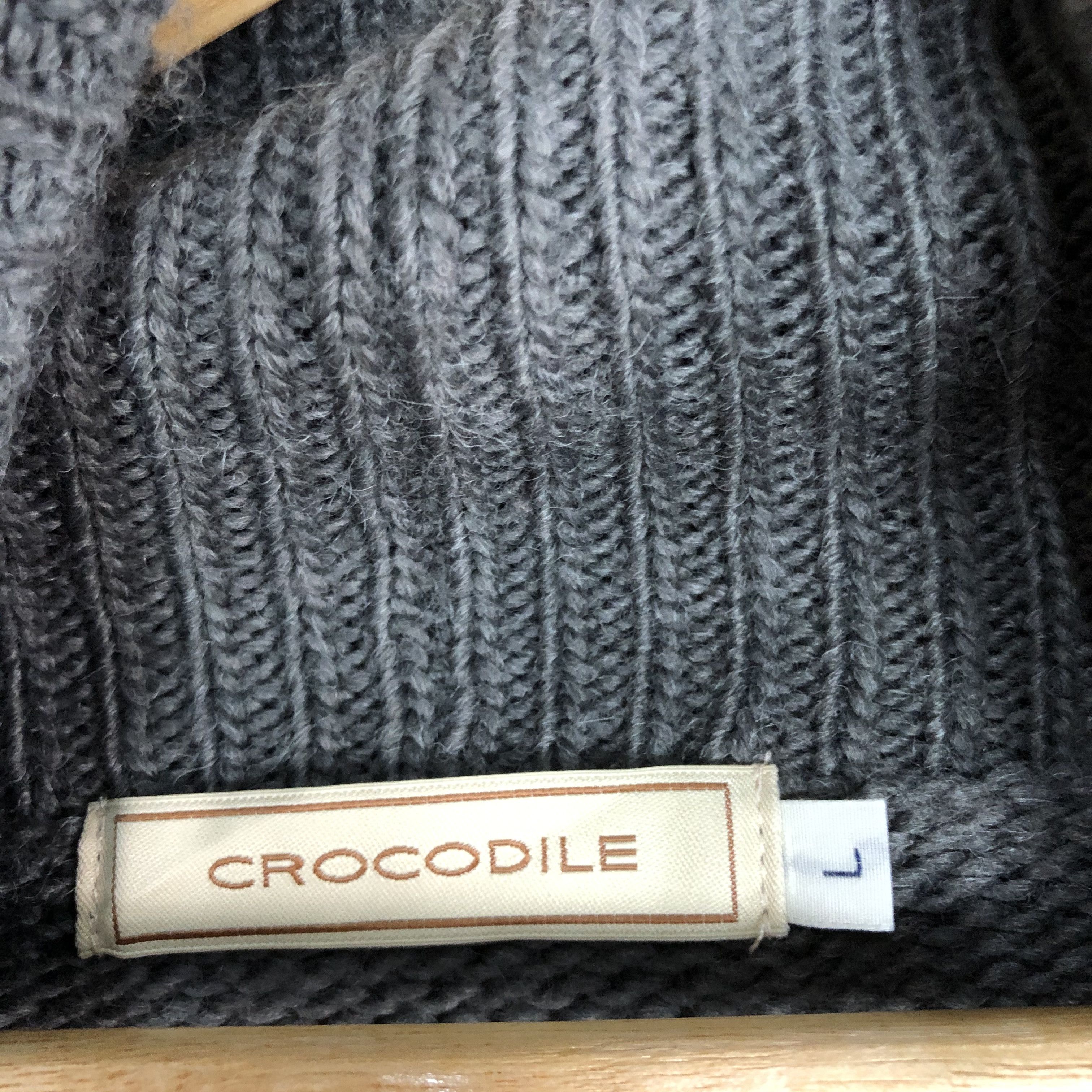 Homespun Knitwear DL Crocodile Grey Shag Shaggy Knitwear long cardigan #c553 Size US M / EU 48-50 / 2 - 8 Thumbnail