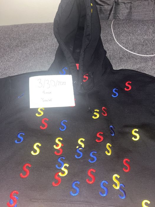 Supreme Supreme Multi-Colored Embroidered S Hooded Sweatshirt