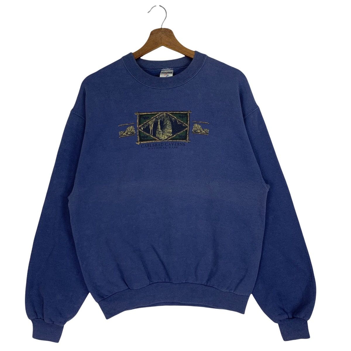 Jerzees Vintage Jerzees Carlsbad Caverns National Park Sweatshirt Size US M / EU 48-50 / 2 - 1 Thumbnail