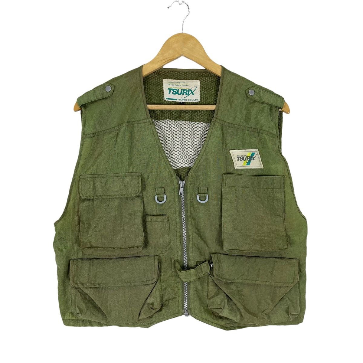 Japanese Brand 🌟TSURIX FISHING UTILITY POCKET TACTICAL VEST Size US L / EU 52-54 / 3 - 1 Thumbnail