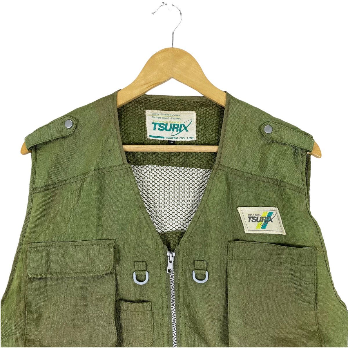 Japanese Brand 🌟TSURIX FISHING UTILITY POCKET TACTICAL VEST Size US L / EU 52-54 / 3 - 2 Thumbnail