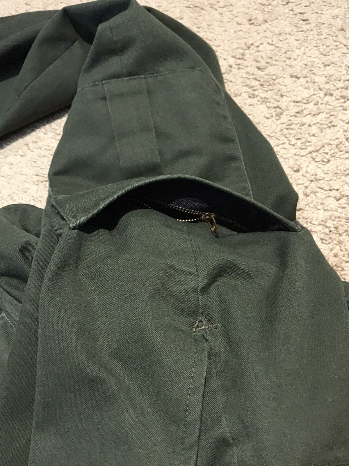 Blkbvr Olive drab cargo pants pleated flared utility stacks pockets Size US 34 / EU 50 - 9 Thumbnail
