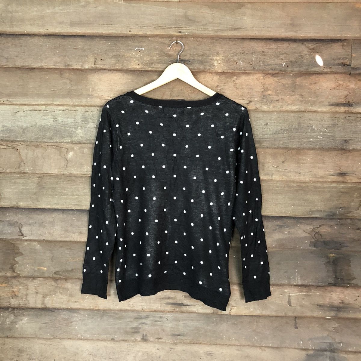 Anime Betty Boop polkadot knitwear Black Cardigan #6752 Size M / US 6-8 / IT 42-44 - 9 Thumbnail