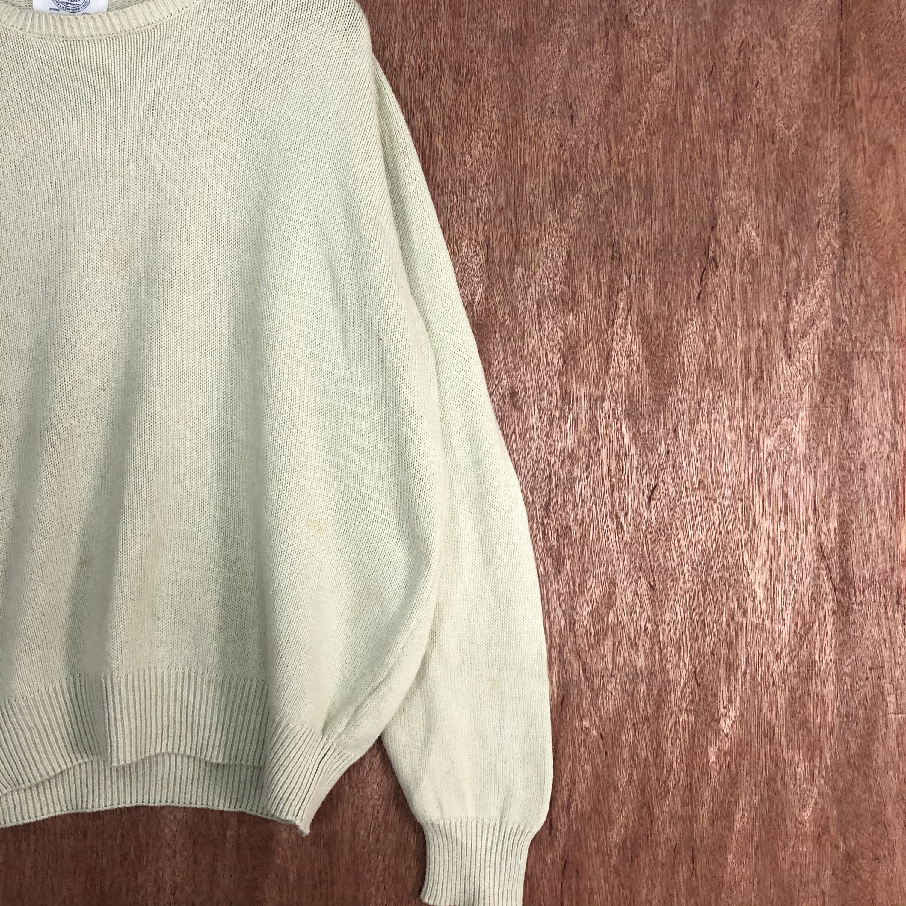 J. Press DLL J-Press Cream Knitwear sweatshirt baggy #c537 Size US M / EU 48-50 / 2 - 5 Thumbnail