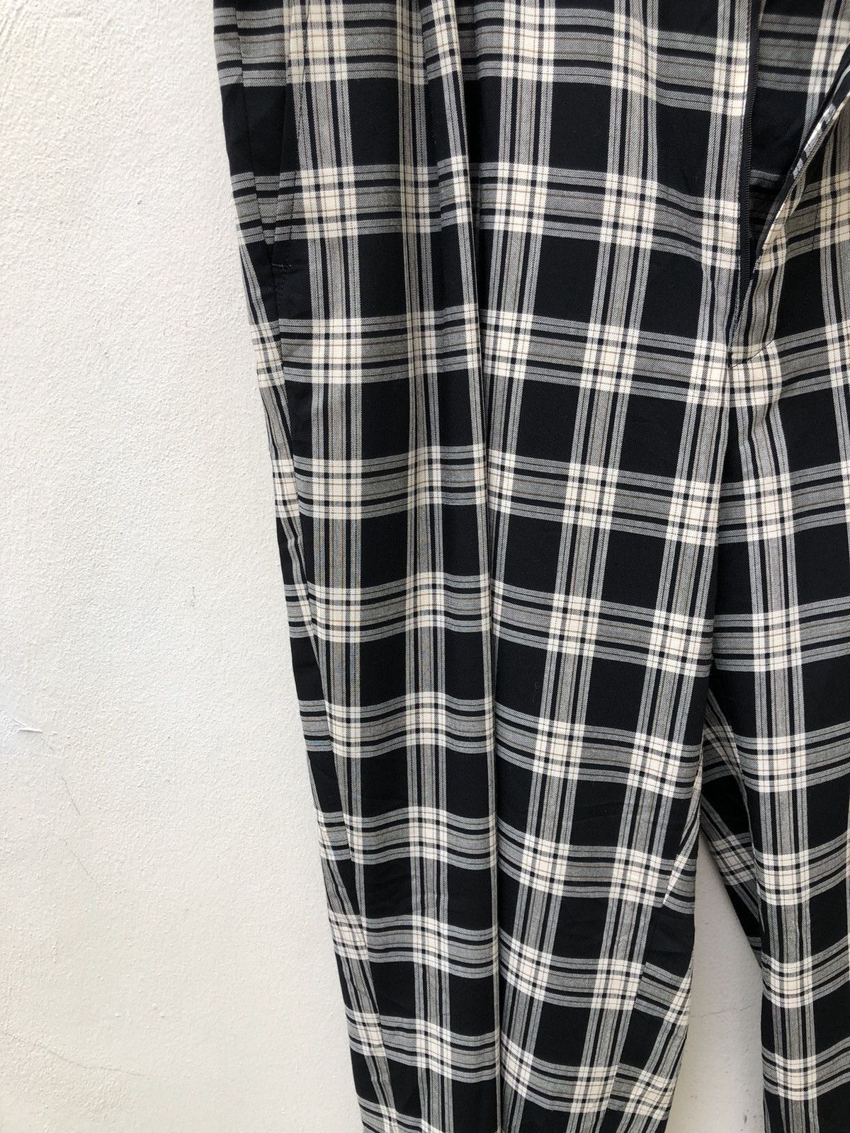 Vintage 90s River Course Japana Rayon Blend Checkered Trouser Pant Size US 38 / EU 54 - 5 Thumbnail