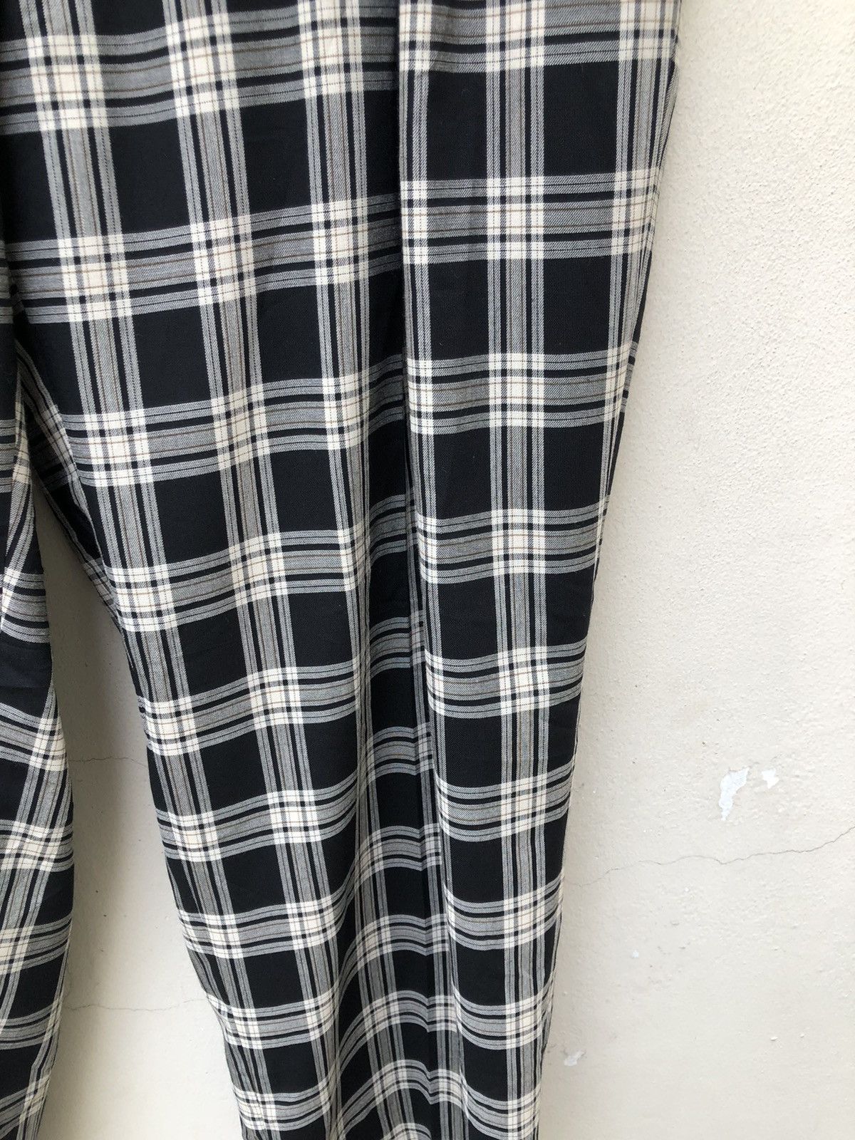 Vintage 90s River Course Japana Rayon Blend Checkered Trouser Pant Size US 38 / EU 54 - 8 Thumbnail