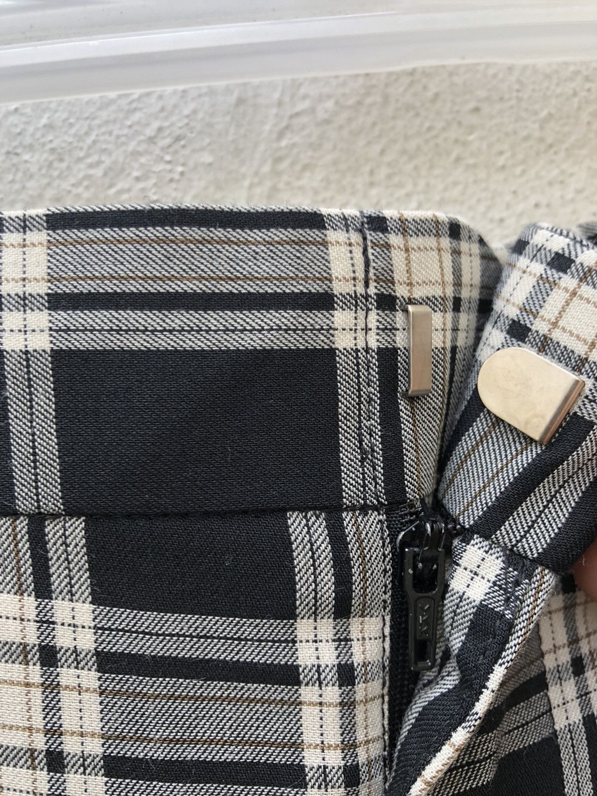 Vintage 90s River Course Japana Rayon Blend Checkered Trouser Pant Size US 38 / EU 54 - 3 Thumbnail