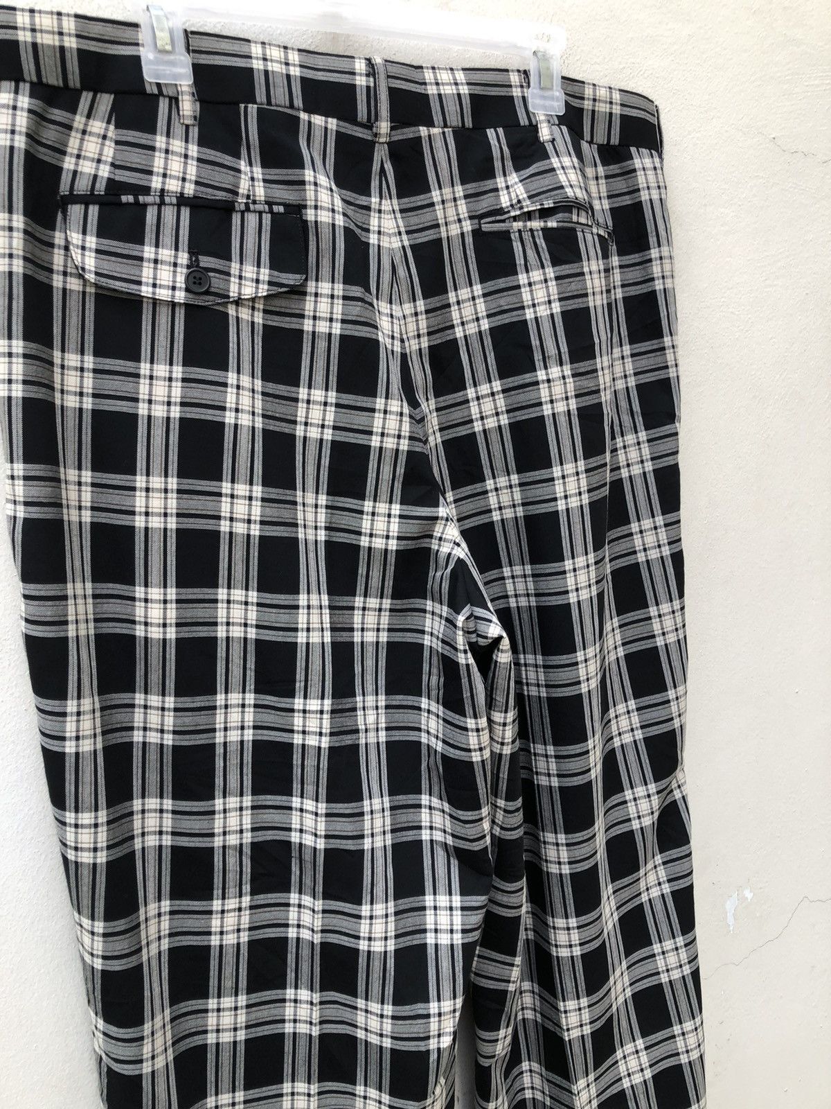 Vintage 90s River Course Japana Rayon Blend Checkered Trouser Pant Size US 38 / EU 54 - 12 Thumbnail