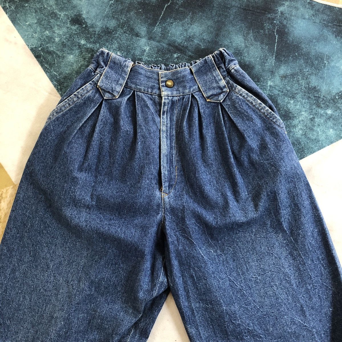 Japanese Brand × Vintage Japan Denim Parachute Pocket Low Crotch Baggy Jeans Size US 27 - 12 Thumbnail