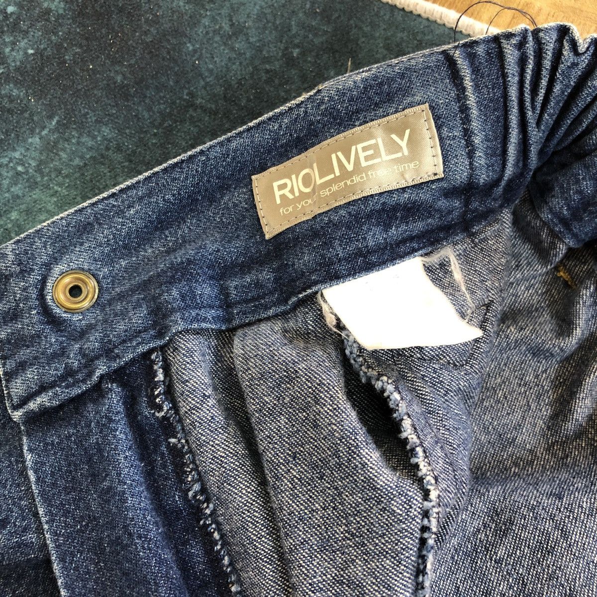 Japanese Brand × Vintage Japan Denim Parachute Pocket Low Crotch Baggy Jeans Size US 27 - 9 Thumbnail