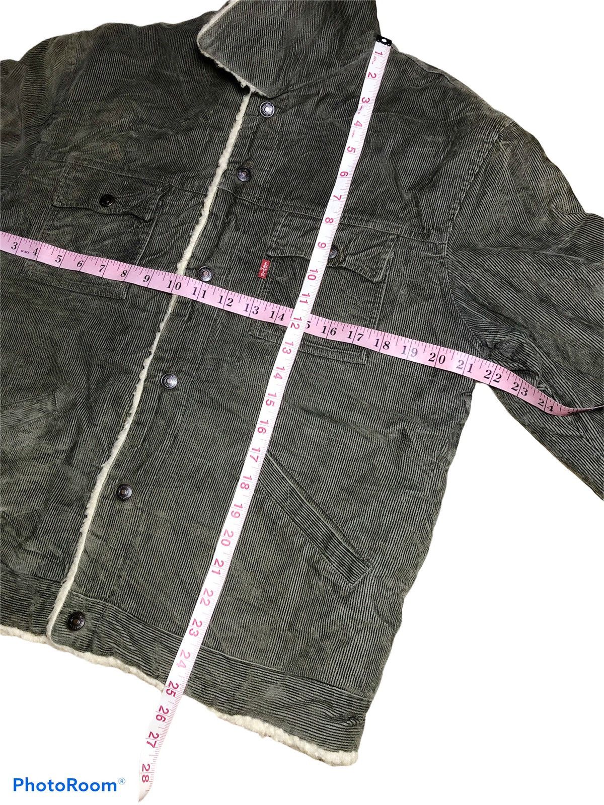 Levi's × Vintage VINTAGE LEVIS CORDUROY SHERPA SNAP BUTTON JACKET Size US M / EU 48-50 / 2 - 7 Thumbnail