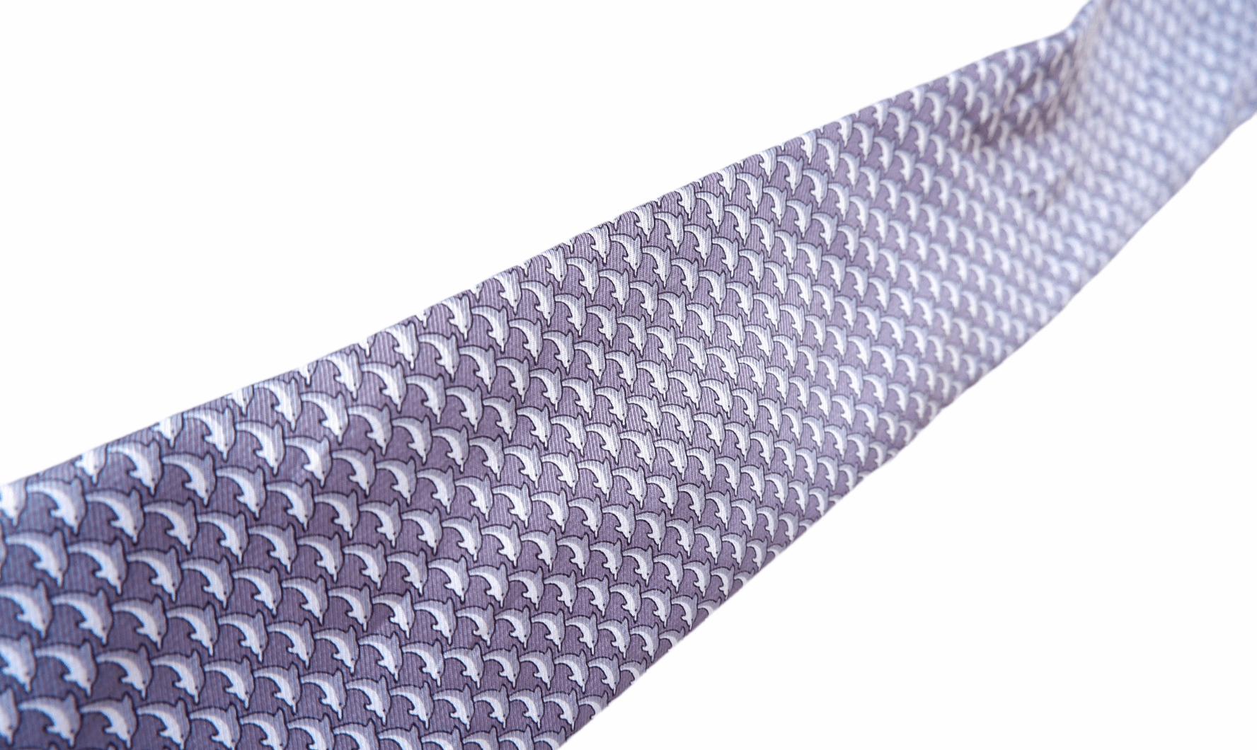 Hermes Vintage Hermes Paris Dolphin Tie Size ONE SIZE - 6 Thumbnail